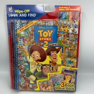 VTG Toy Story Disney Pixar Look Find Hidden Monsters Lion King Lot‎ of 3 Eye Spy